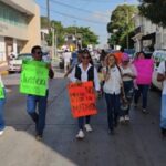 Protestan con marcha por adolescente fallecida en academia militarizada de Tamaulipas