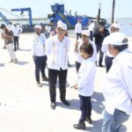 Constatan Américo y titular de la Sedatu, urbanización en el Puerto del Norte en Matamoros