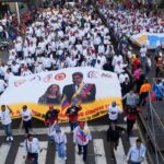 En Venezuela, exigen en multitudinaria marcha liberación de Nicolás Maduro y Cilia Flores