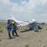 En Puebla, se desploma avioneta muriendo los cuatro tripulantes en Huejotzingo
