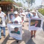 En Guerrero, familiares de desaparecidos hacen caminata en zócalo de Acapulco